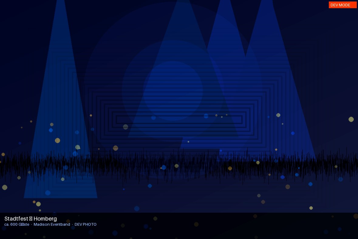 Band auf Open-Air Bühne