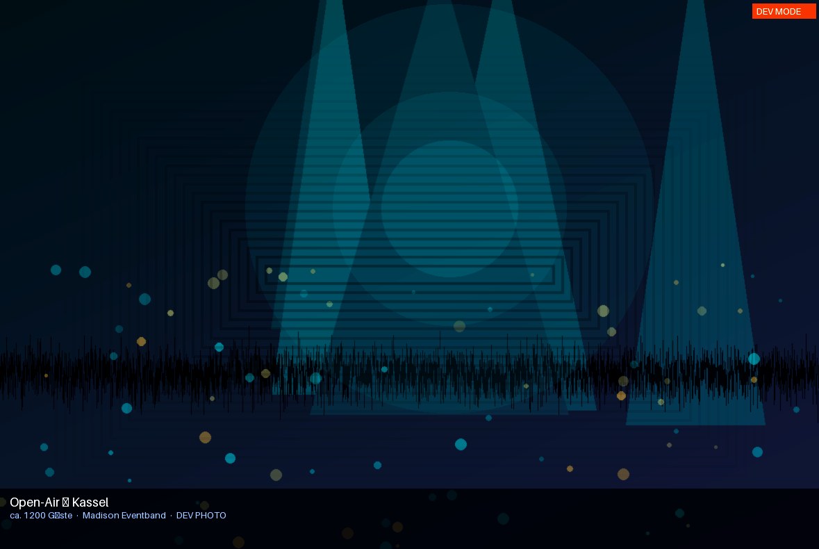 DJ-Set und Band gemeinsam auf der Bühne