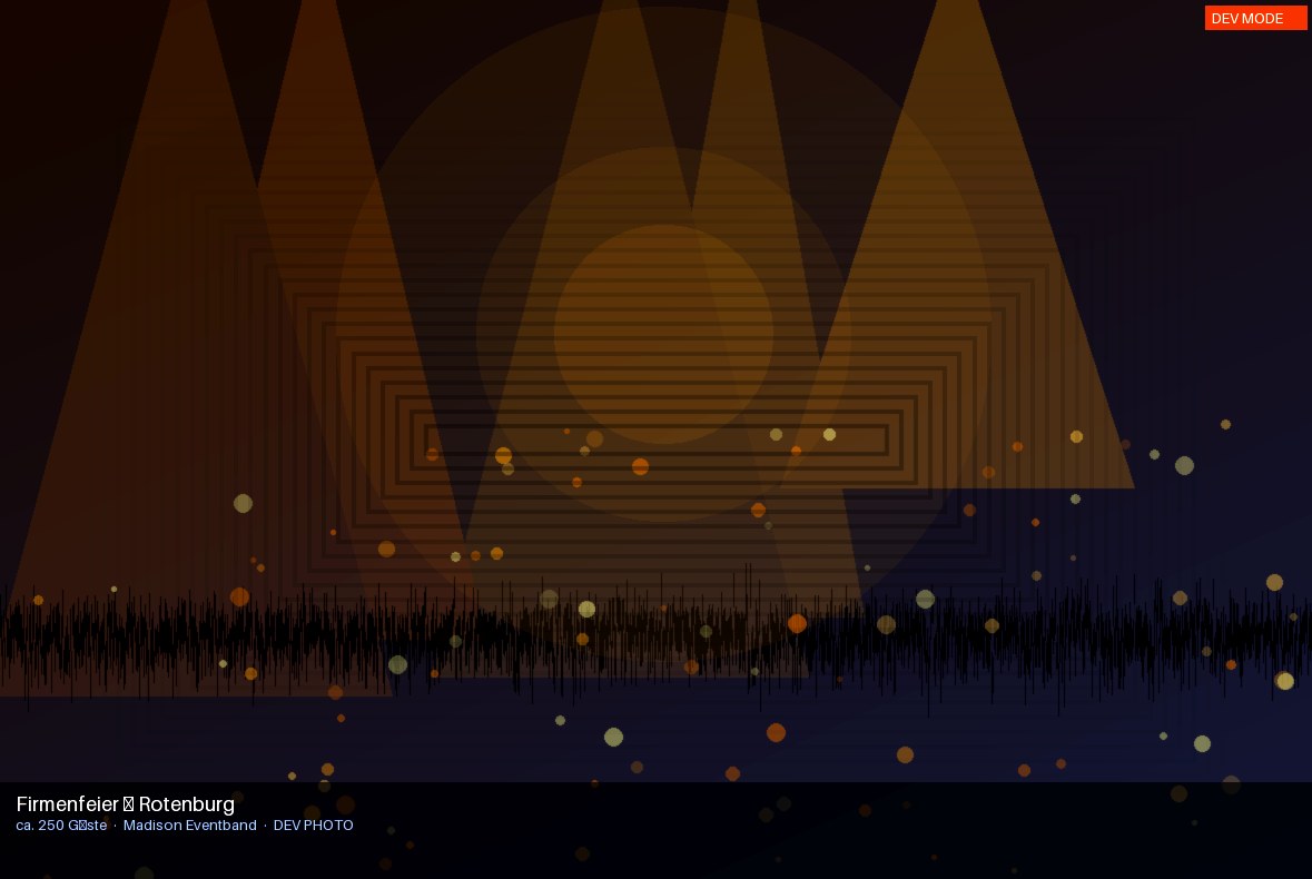 Lichtshow und Bühnentechnik Madison Eventband